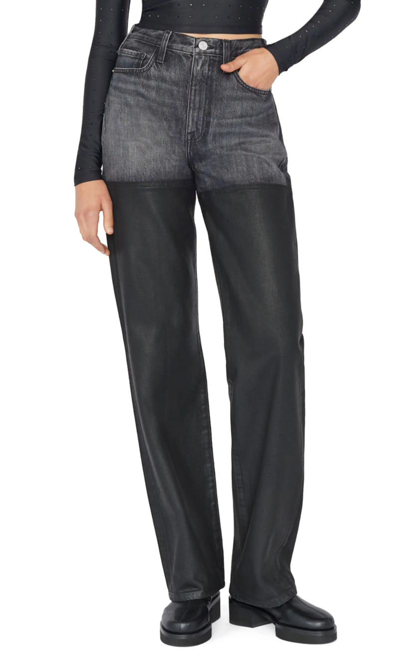 Frame Coated Midnight Mix Le Jane Denim Jeans Size 30